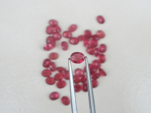 Ruby RedTourmaline Oval Natural Loose Faceted Gem 5x4mm