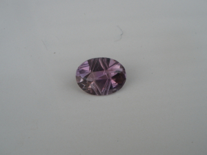 Amethyst oval fancy laser cut natural gem 16 x 12mm