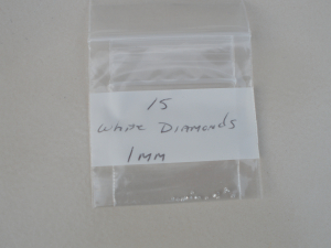 15 Loose Round Cut Natural White Diamonds 1.0mm each SI quality