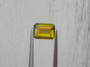 Golden Yellow Mystic Quartz Emerald Gem 8 x 6mm