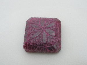 Ruby Emerald Flower Carved Gem 264 carats