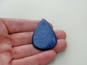 Lapis Lazuli Blue Pear Cabochon Loose Gemstone 95 Carats
