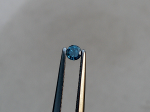 Blue diamond loose round 3mm