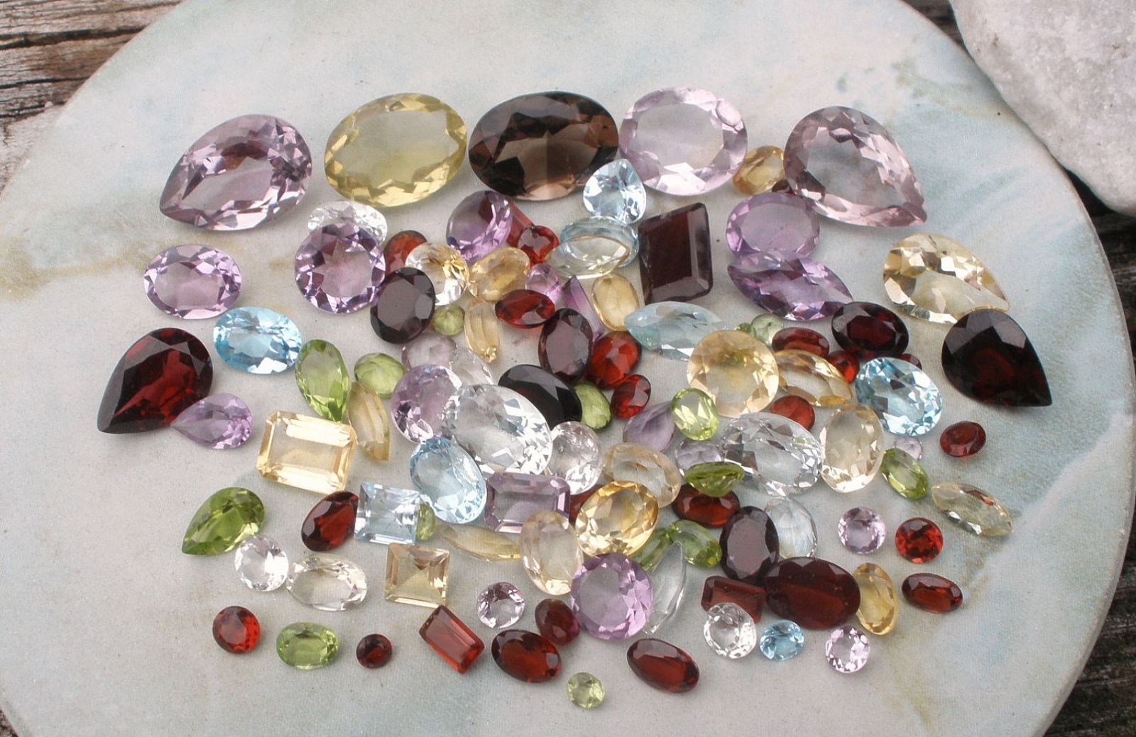 PREMIUM LOOSE MIXED GEMSTONE BOX PARCELS LOTS ~ BUY 2 GET 1 FREE - Gold  Crown Jewelry