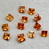 12 Orange Princess Sapphires